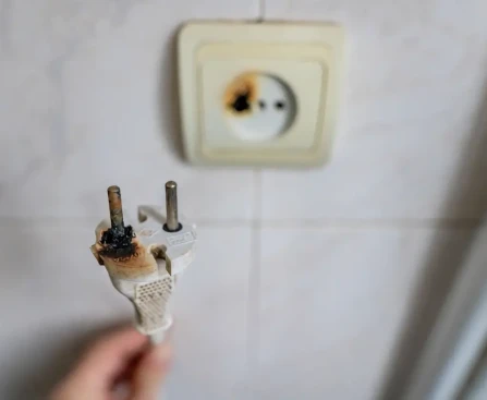 Cuisine moderne avec grille-pain débranché illustrant le minimalisme énergétique